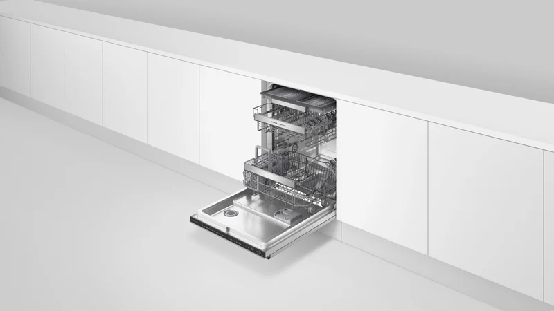 Fisher & Paykel Series 7 Contemporary Built-Under Dishwasher, Recessed Handle, Stainless Steel