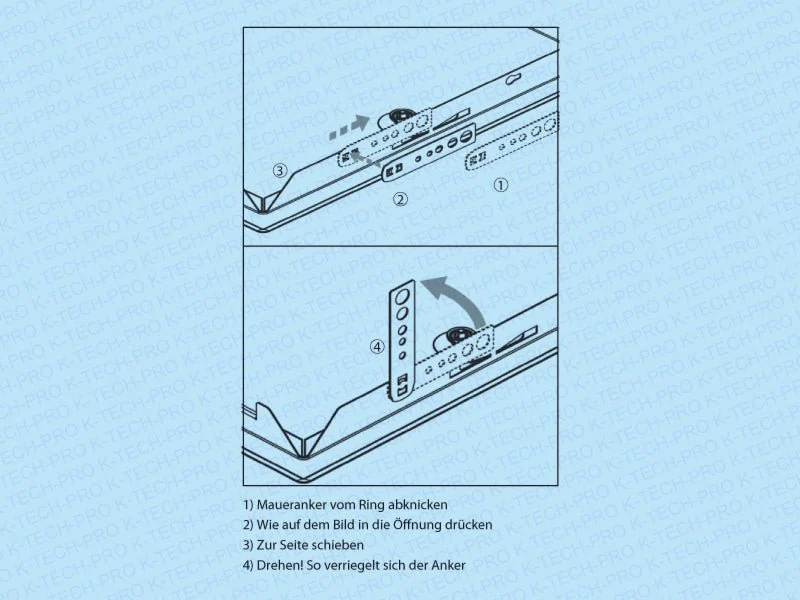 Revisionstür Metall mit Zylinderschloss