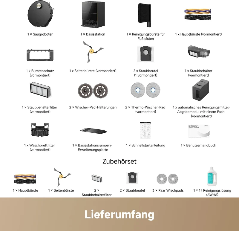 dreame X60 Pro Ultra Complete Saugroboter mit UltraExtend-Armen,42.000Pa