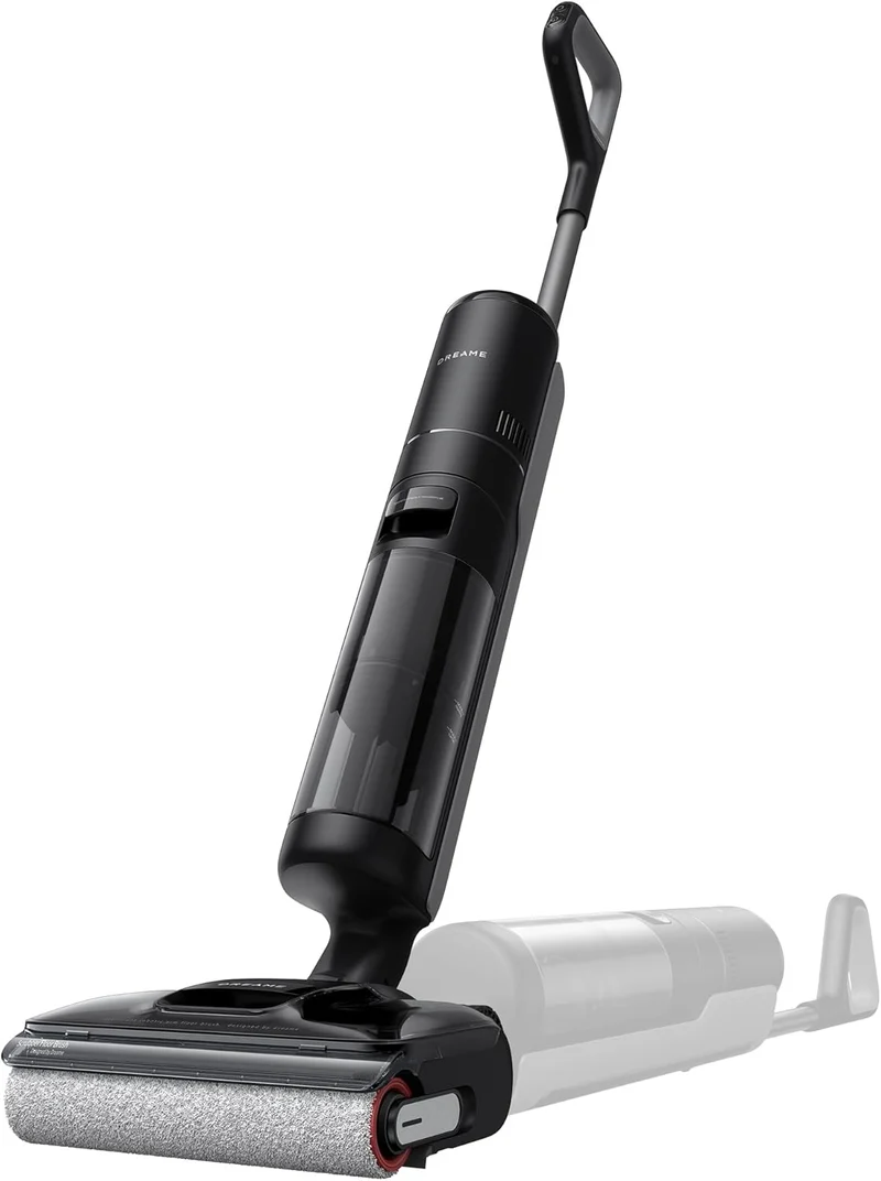dreame H12 Pro FlexReach Nass- und Trockensauger, Flaches 180°-Design, Trocknung in 5 Minuten, 18.000 Pa Saugkraft, 90 °C Heißwäsche, Doppel-Kantenreinigung, Reinigung in 50 Minuten