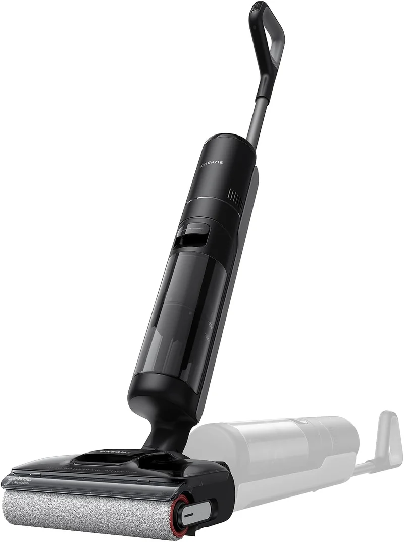dreame H12 Pro FlexReach Nass- und Trockensauger, Flaches 180°-Design, Trocknung in 5 Minuten, 18.000 Pa Saugkraft, 90 °C Heißwäsche, Doppel-Kantenreinigung, Reinigung in 50 Minuten