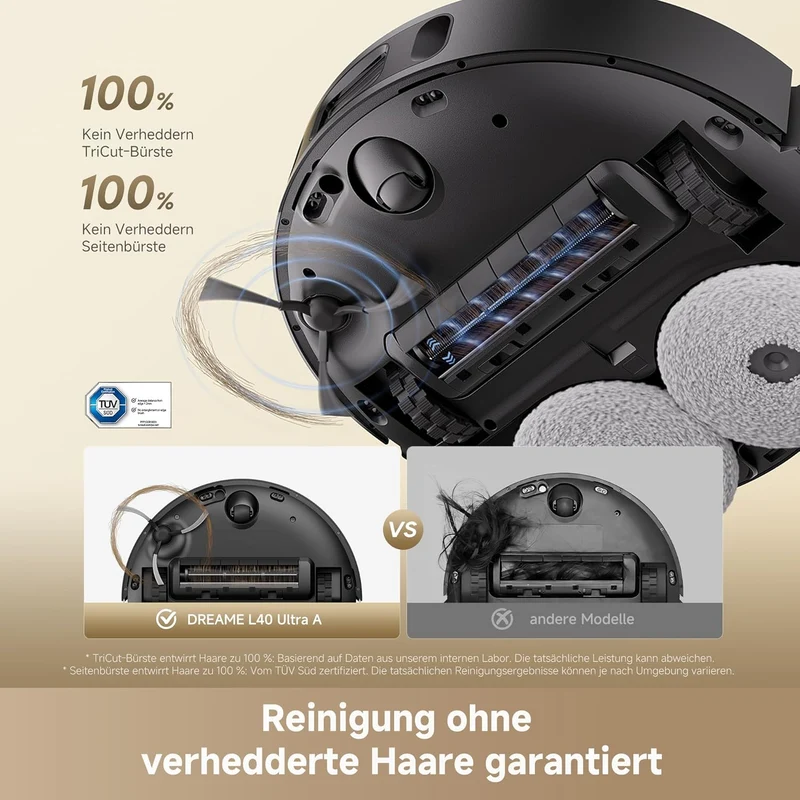 dreame L40 Ultra A Saugroboter mit Wischfunktion mit 24.000 Pa Saugkraft