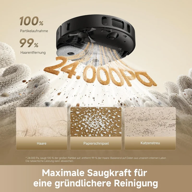 dreame L40 Ultra A Saugroboter mit Wischfunktion mit 24.000 Pa Saugkraft