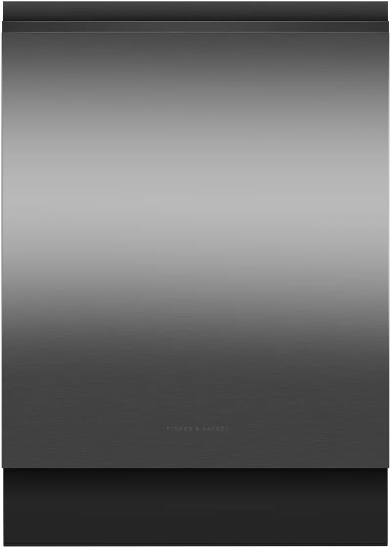 Fisher & Paykel Series 7 Contemporary Built-Under Dishwasher, Recessed Handle, Black Stainless Steel