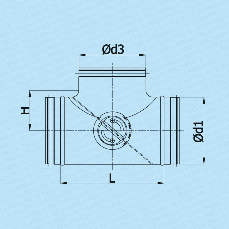 Bypassklappe für Stellmotor mit Lippendichtung