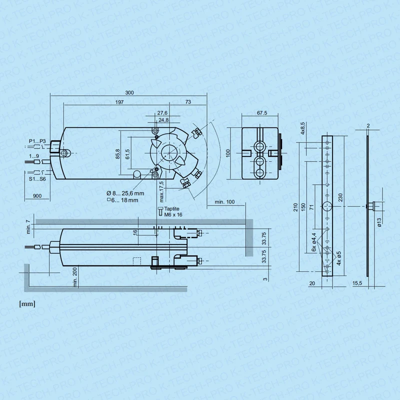 REGIN Klappenstellantrieb RDAS 35 Nm