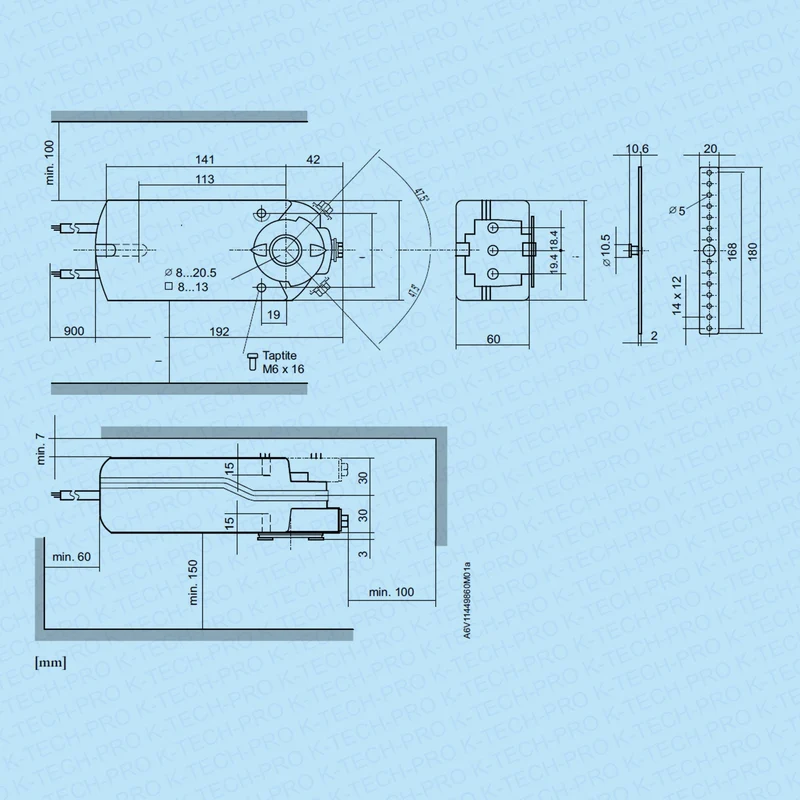 REGIN Klappenstellantrieb RDAS 20 Nm