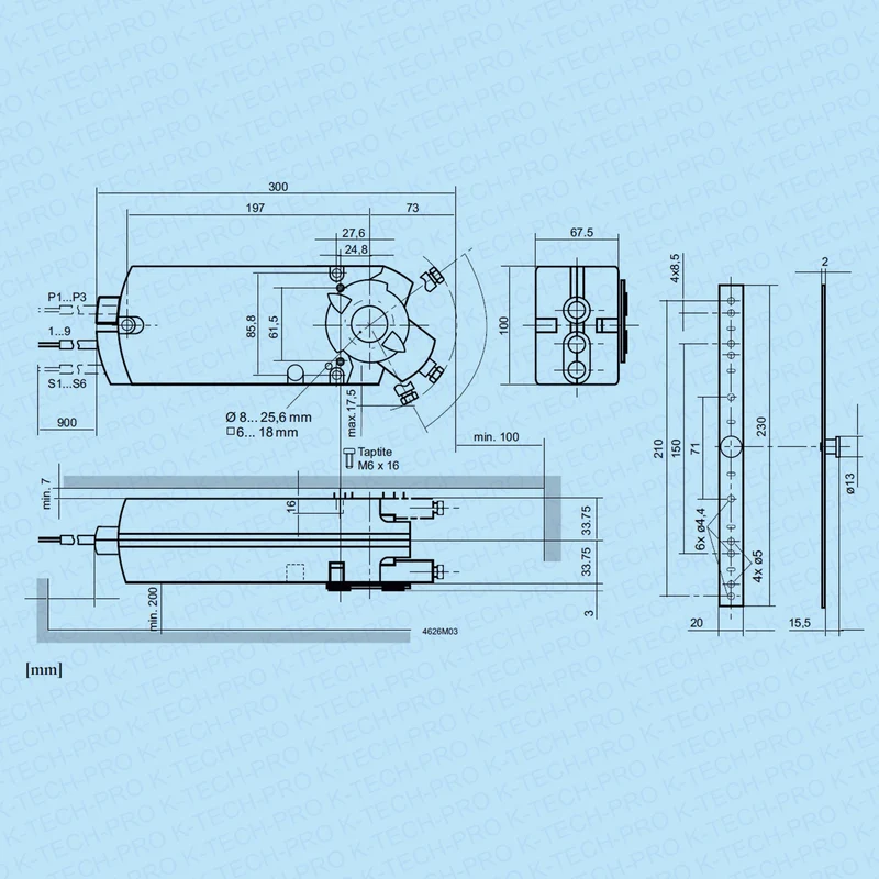 REGIN Klappenstellantrieb RDAS 18 Nm Federrücklauf