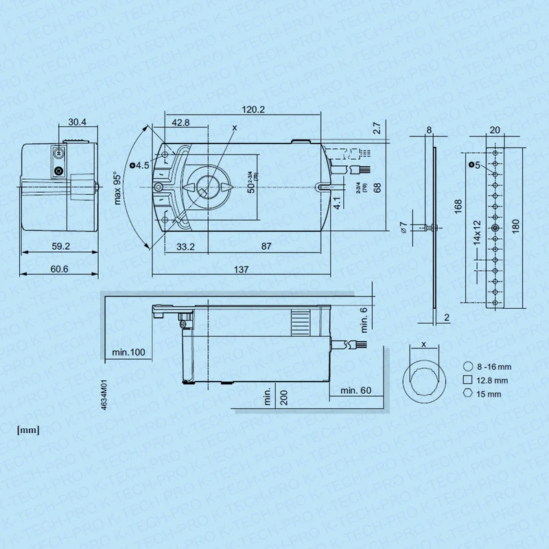 REGIN Klappenstellantrieb RDAS 10 Nm