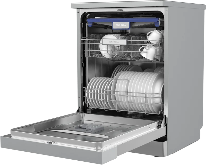 Technika 60cm Freestanding Dishwasher, 14 Place Settings, 9 Programs, Stainless Steel