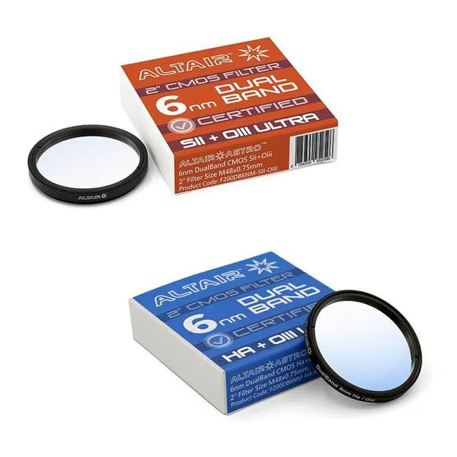 Altair Ha Sii Oiii DualBand ULTRA 6nm Filter COMBO 1.25"