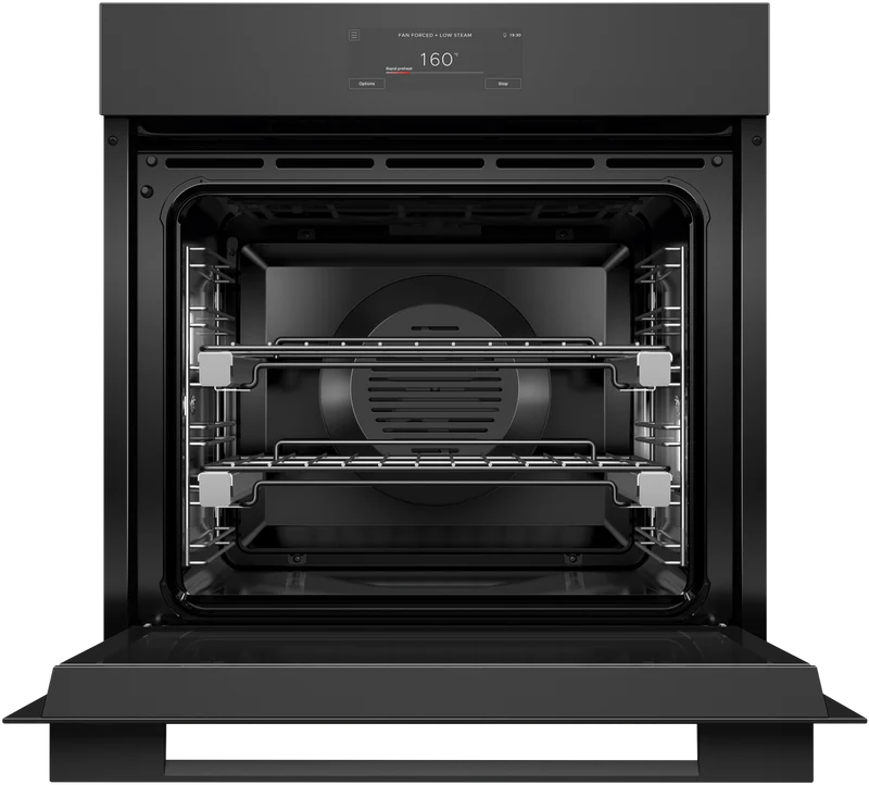 Fisher & Paykel 60cm Series 11, Minimal Combi-Steam Oven, Black Glass