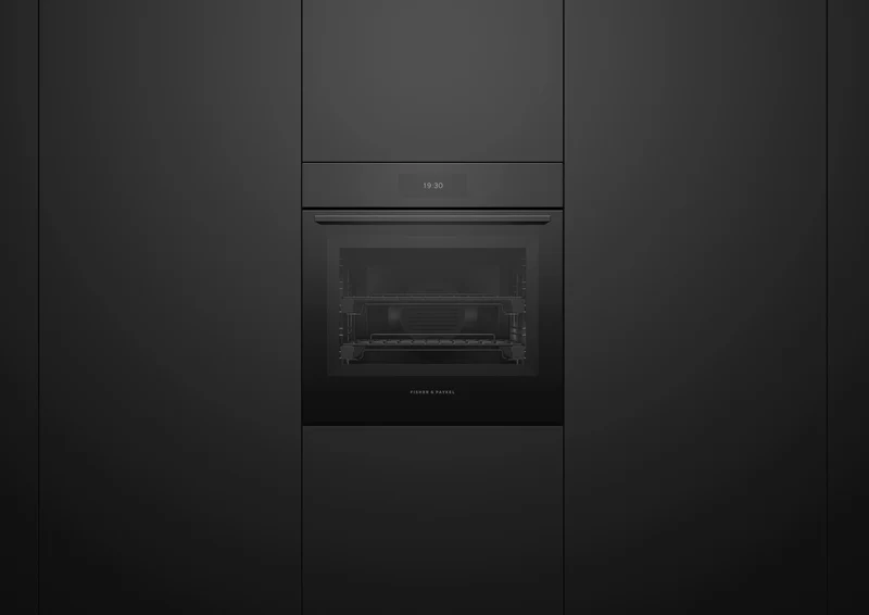 Fisher & Paykel 60cm Series 11, Minimal Combi-Steam Oven, Black Glass