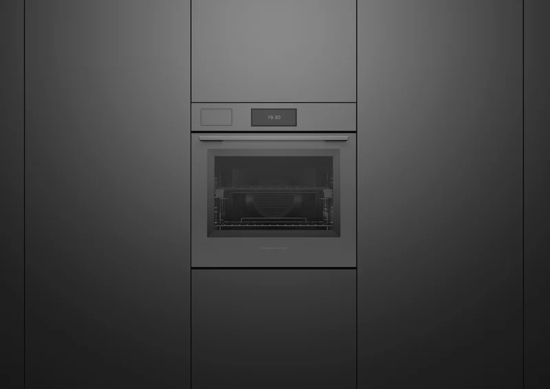 Fisher & Paykel 60cm Series 9, Minimal Combi-Steam Oven, Grey Glass