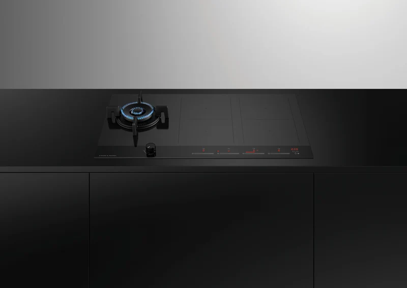 Fisher & Paykel 90cm Series 9 1 Burner + 4 Zone Hybrid Cooktop, 2 SmartZones, LPG