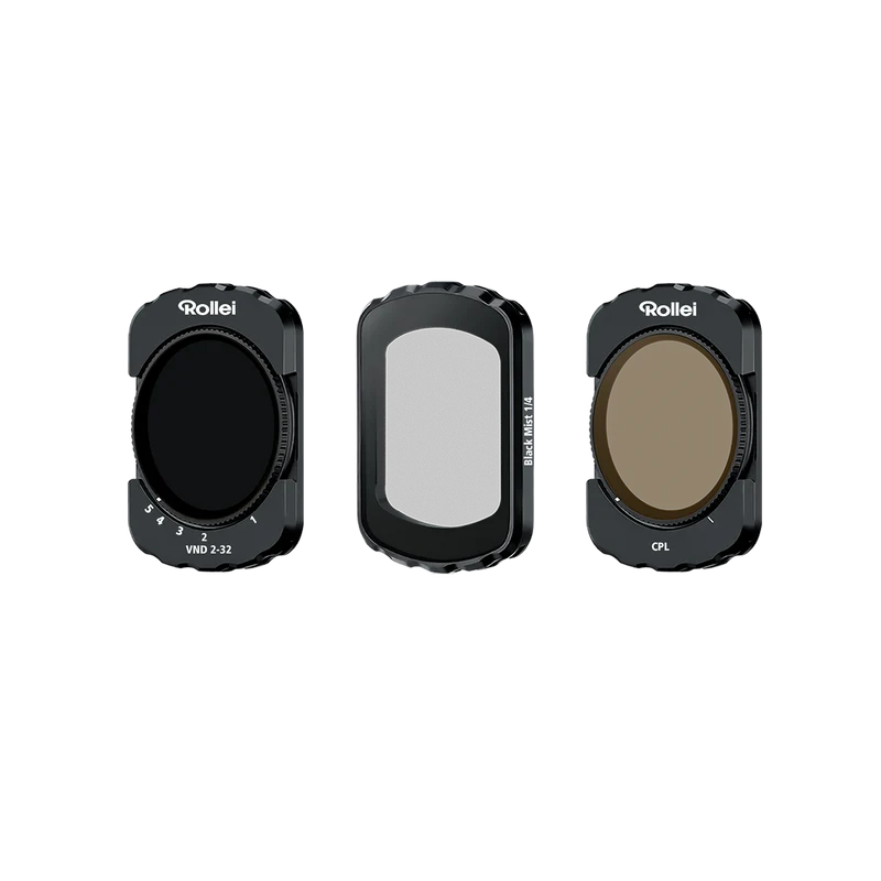 DJI Osmo Pocket 3 & 4 Filter-Set | VND2–32, CPL, Black Mist 1/4