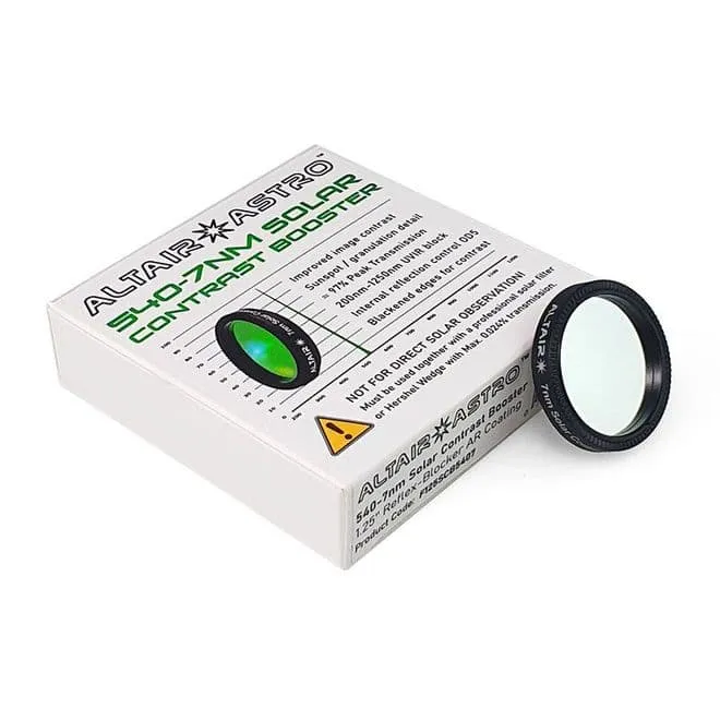 Altair 1.25" Solar Contrast Booster Filter 7nm - 540nm Continuum V3
