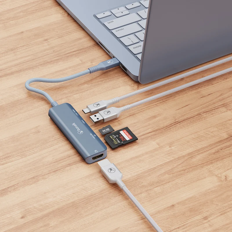 Bonelk Long-Life USB-C 5in1 Multiport Hub (Indigo)