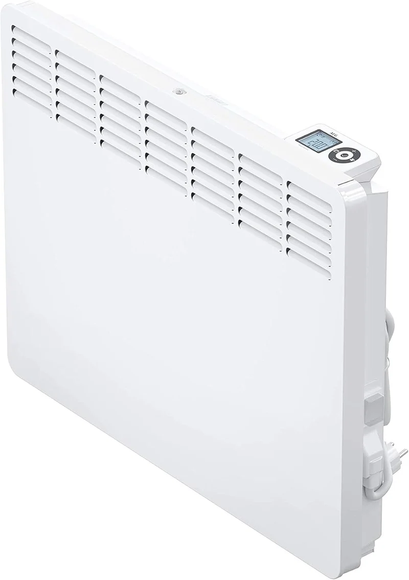AEG Wandkonvektor WKL 1505 für ca. 15 m², 1500 W, 5-30 °C, wandhängend, LC-Display, Wochentimer, Metall, Ökodesign 2018, 236534