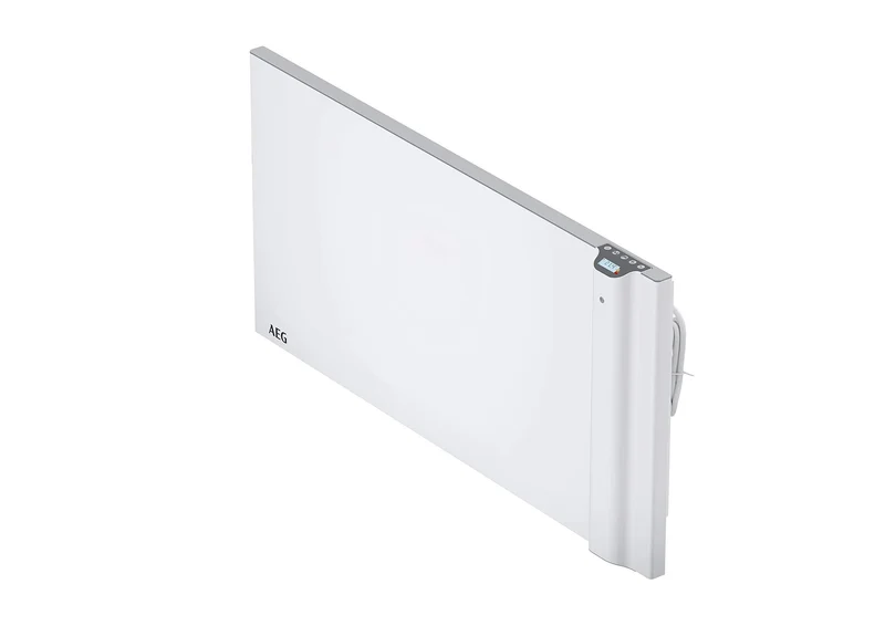 AEG Wandkonvektor WKL 1505 für ca. 15 m², 1500 W, 5-30 °C, wandhängend, LC-Display, Wochentimer, Metall, Ökodesign 2018, 236534