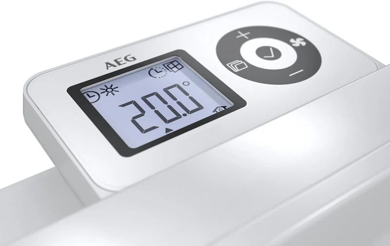 AEG Wandkonvektor WKL 1505 für ca. 15 m², 1500 W, 5-30 °C, wandhängend, LC-Display, Wochentimer, Metall, Ökodesign 2018, 236534
