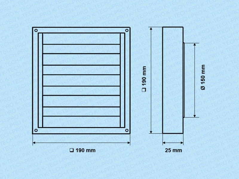 Edelstahl Lüftungsgitter starr