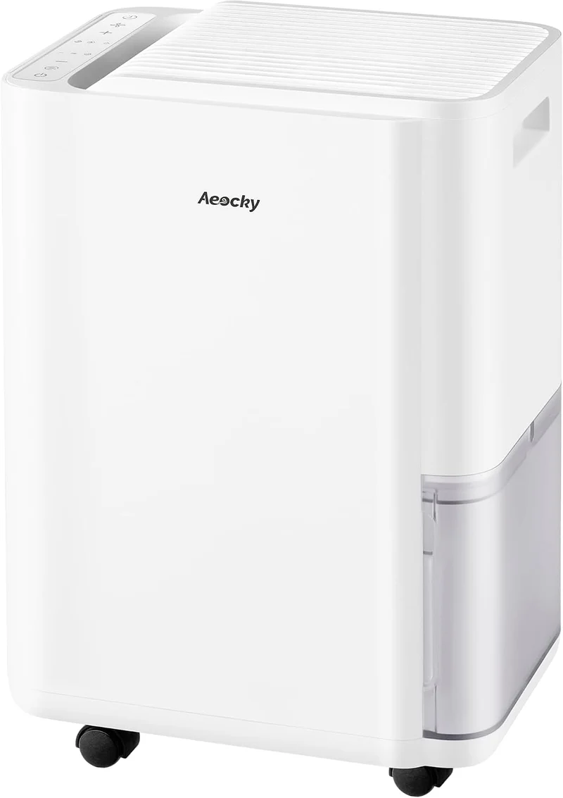 AEOCKY 25L/Tag Luftentfeuchter elektrisch, kompakt, Dauerablauf