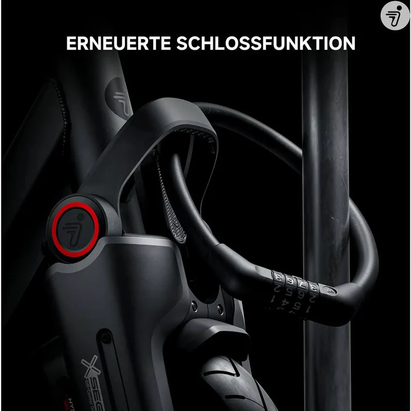 SEGWAY Ninebot MAX G3 D E-Scooter - 11 Zoll Elektroroller in Schwarz/Silber/Rot - Reichweite 80km, IPX6