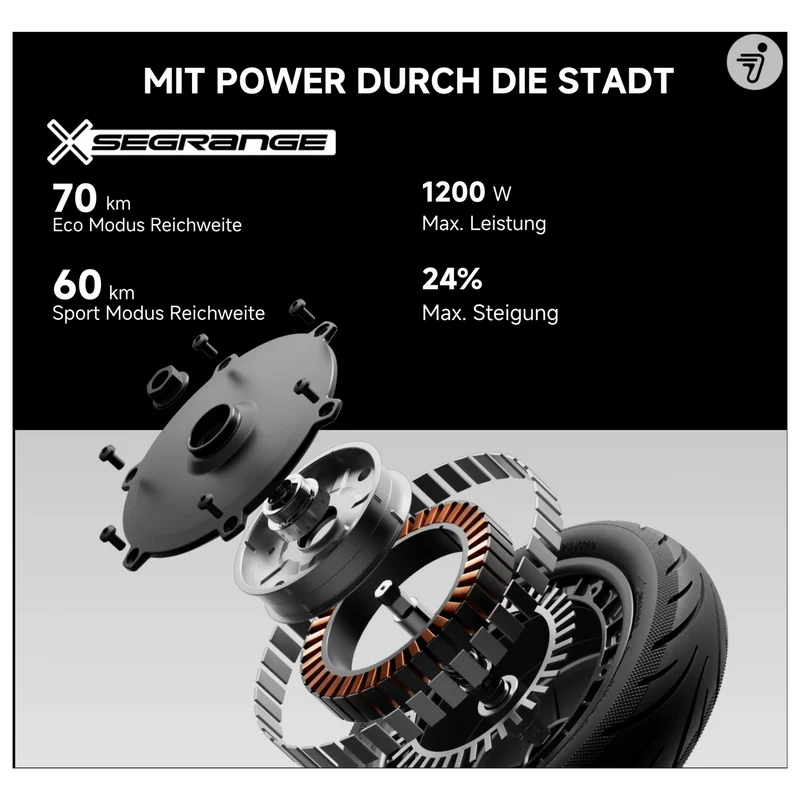 Segway Ninebot F3 Pro D E-Scooter 500W 477Wh Straßenzulassung ABE 20km/h