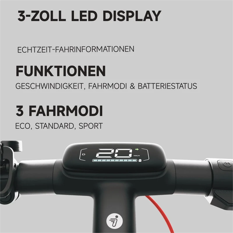 Segway Ninebot E3 Pro D E-Scooter 400W 368Wh Straßenzulassung 20km/h