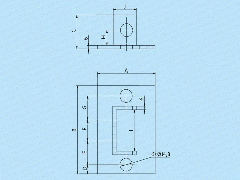 Doppelter Sockelfuß S41