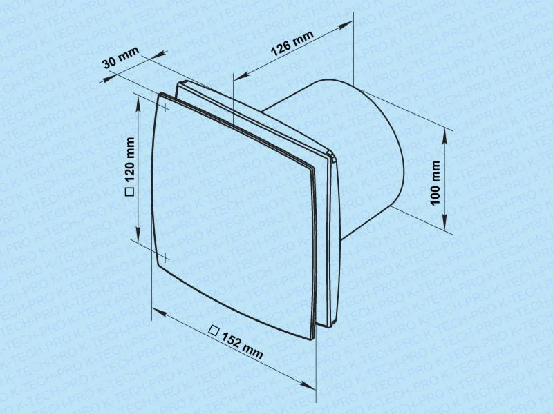 Wandventilator KLD pro