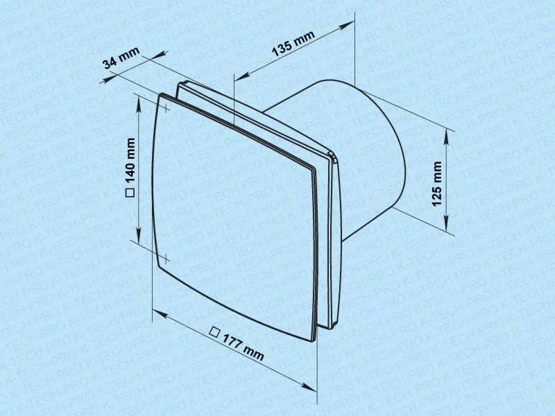Wandventilator KLD pro