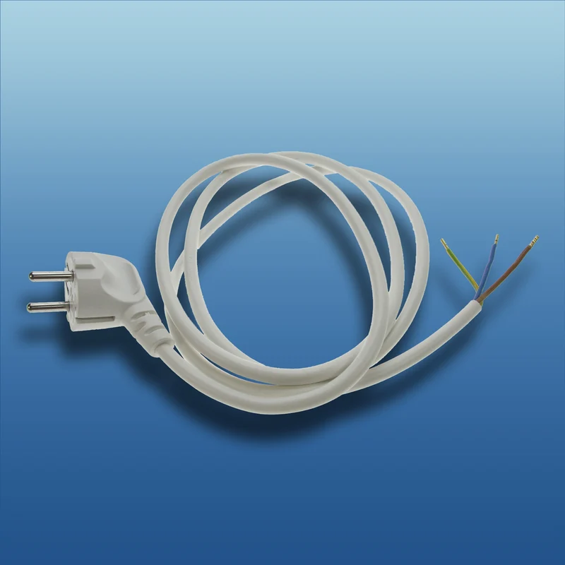 Netzkabel 1,5m, grau, 3x 0,75mm² Schutzkontakt-Stecker