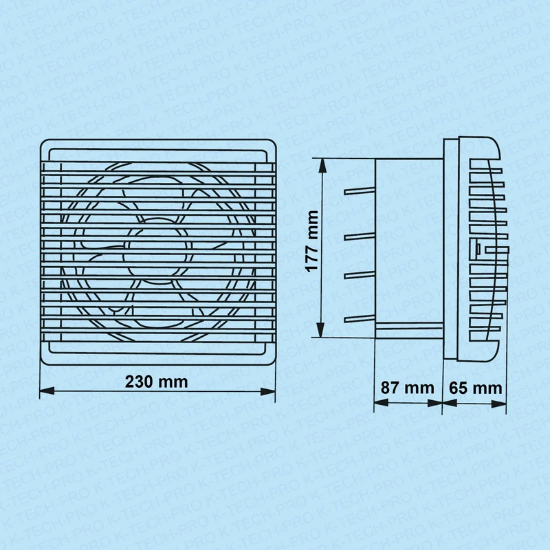 Fensterventilator KVVR pro mit Umschaltmotor