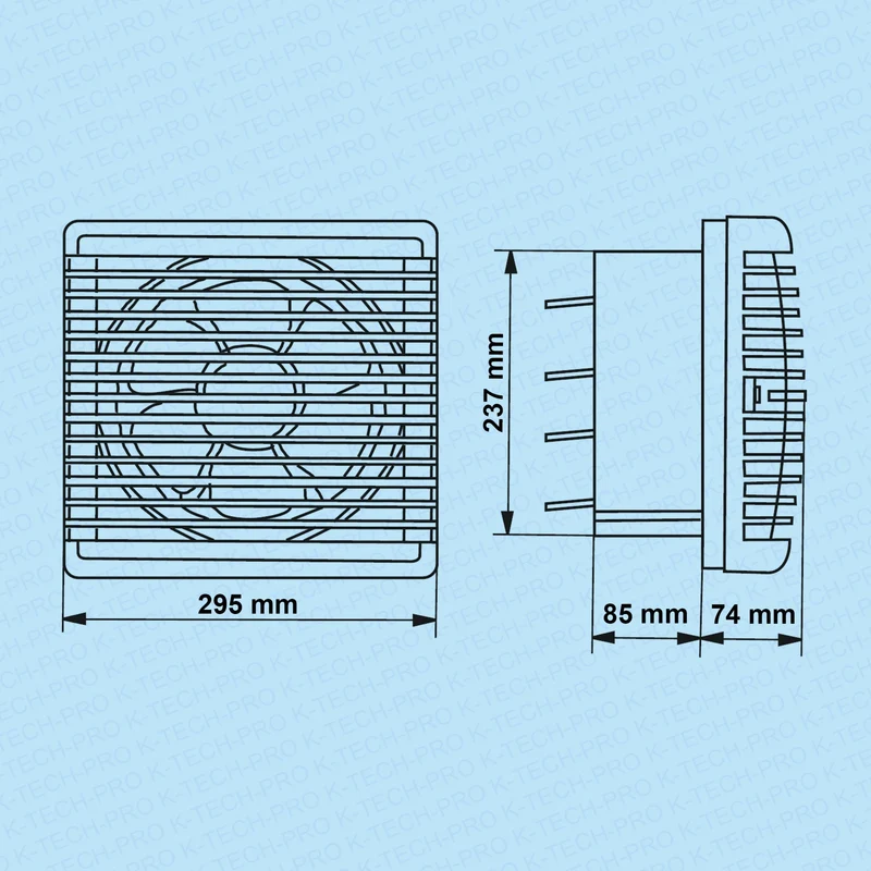 Fensterventilator KVVR pro mit Umschaltmotor