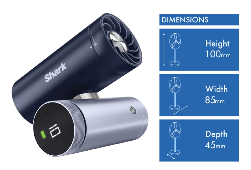 Shark ChillPill 3-in-1 Fan, Navy Blue