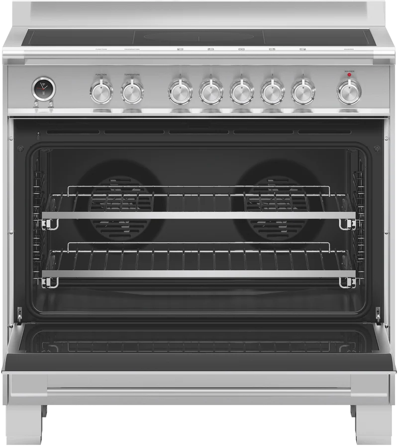 Fisher & Paykel 90cm Series 9 Classic 5 Zone Induction Pyrolytic Cooker, 2 SmartZones