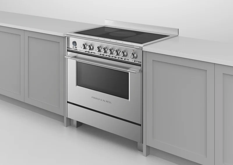 Fisher & Paykel 90cm Series 9 Classic 5 Zone Induction Pyrolytic Cooker, 2 SmartZones