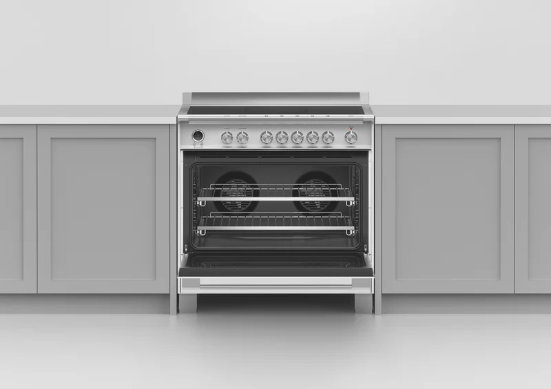 Fisher & Paykel 90cm Series 9 Classic 5 Zone Induction Pyrolytic Cooker, SmartZone