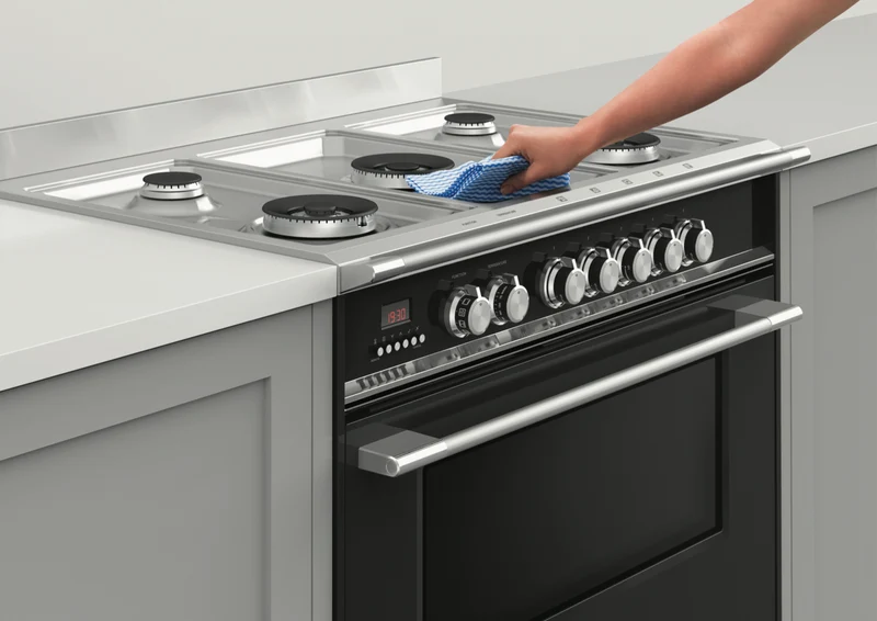 Fisher & Paykel 90cm Series 7 Classic 5 Burner Dual Fuel Cooker