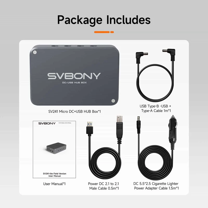 SVBONY SV241 Astronomy DC+USB HUB Box