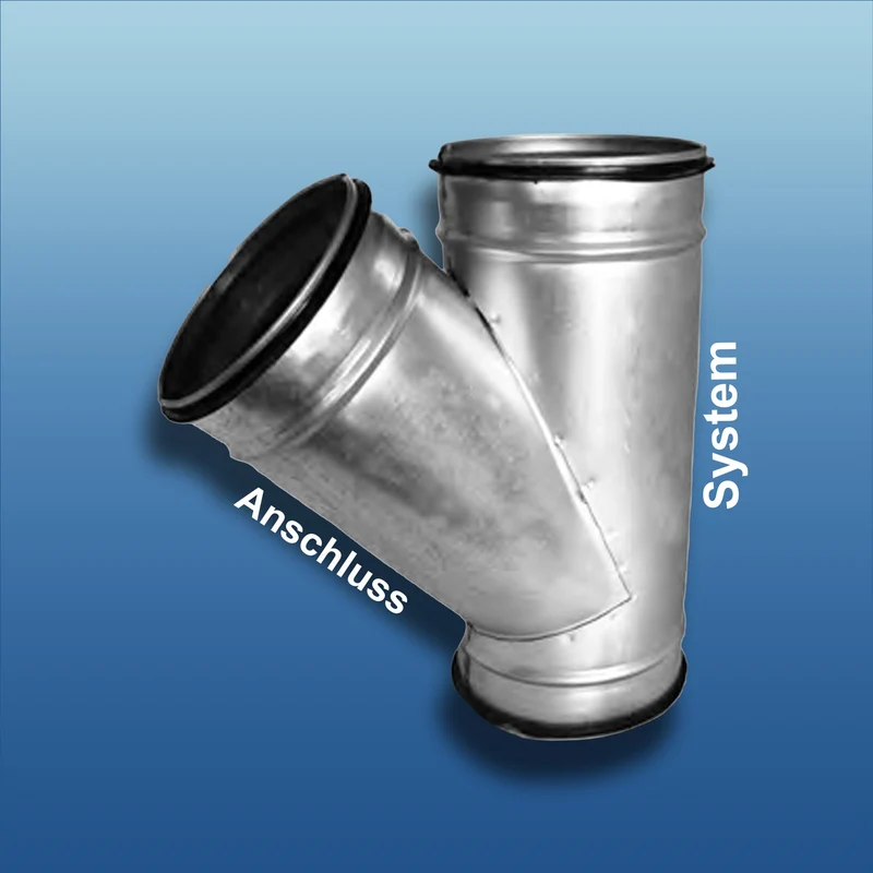 Wickelfalz 45° Ableiter mit Lippendichtung