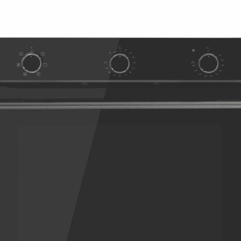 Omega 60cm 6 Function Electric Oven, Midnight