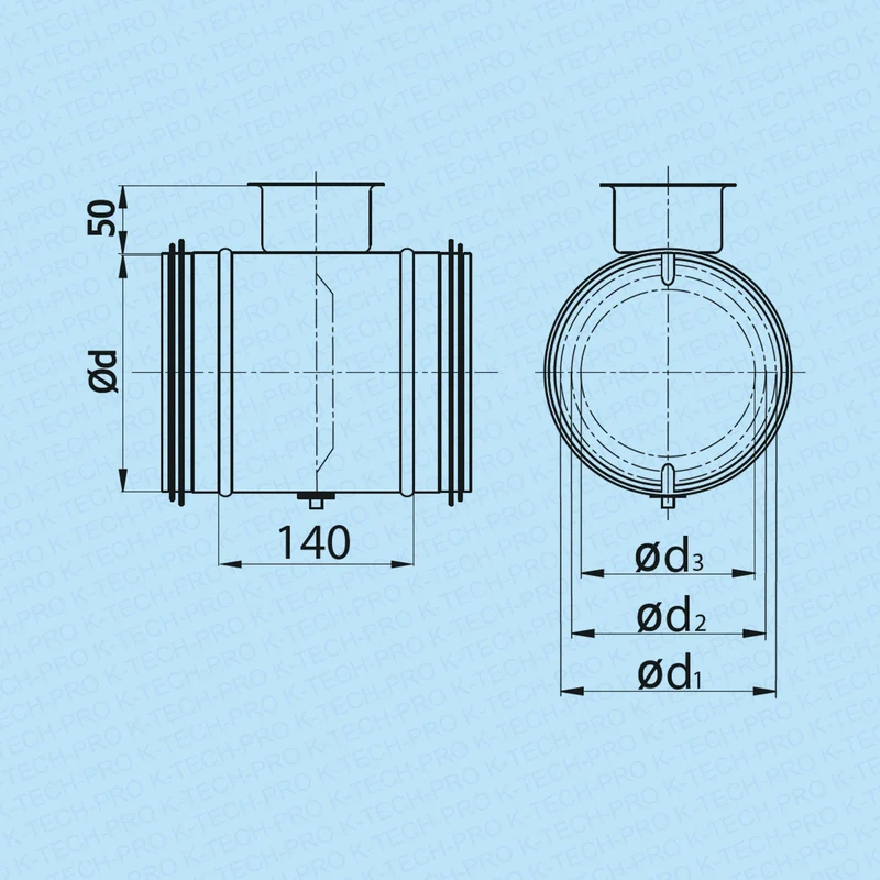 Absperrklappe manuell mit Lippendichtung