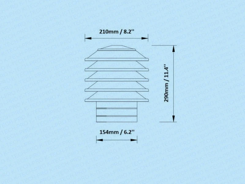 Edelstahl Lamellenhaube K05