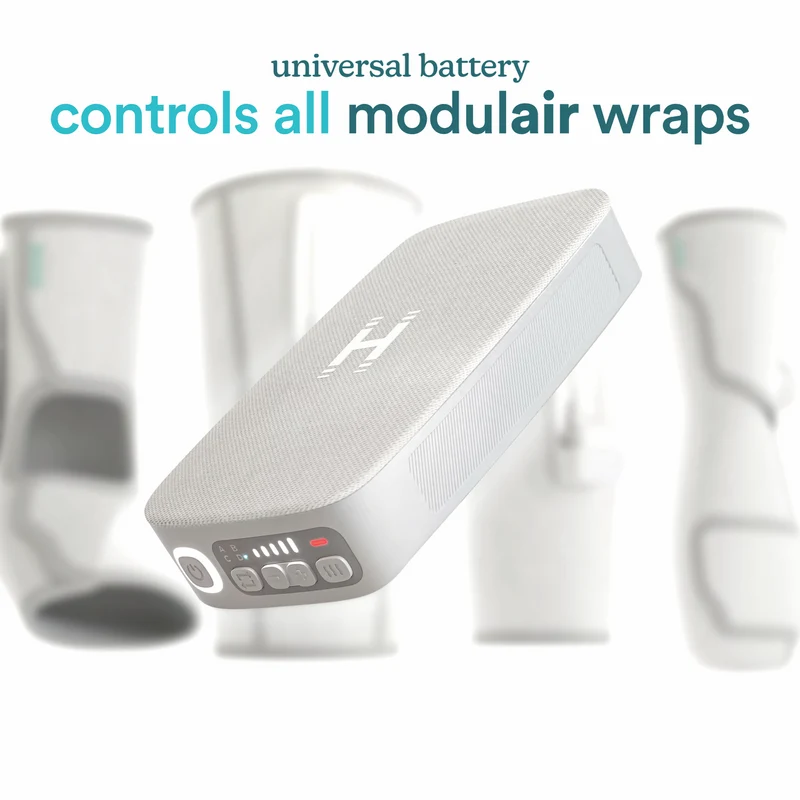 Homedics Modular Foot Compression Wrap + Controller Light Grey
