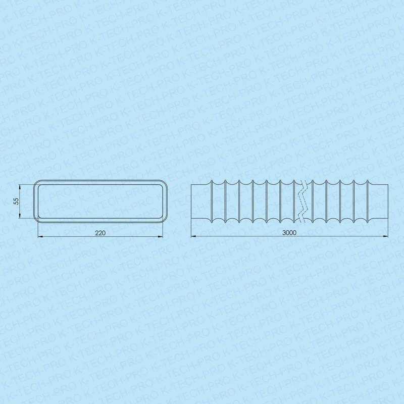 PVC-Flexschlauch flach Serie K-6601