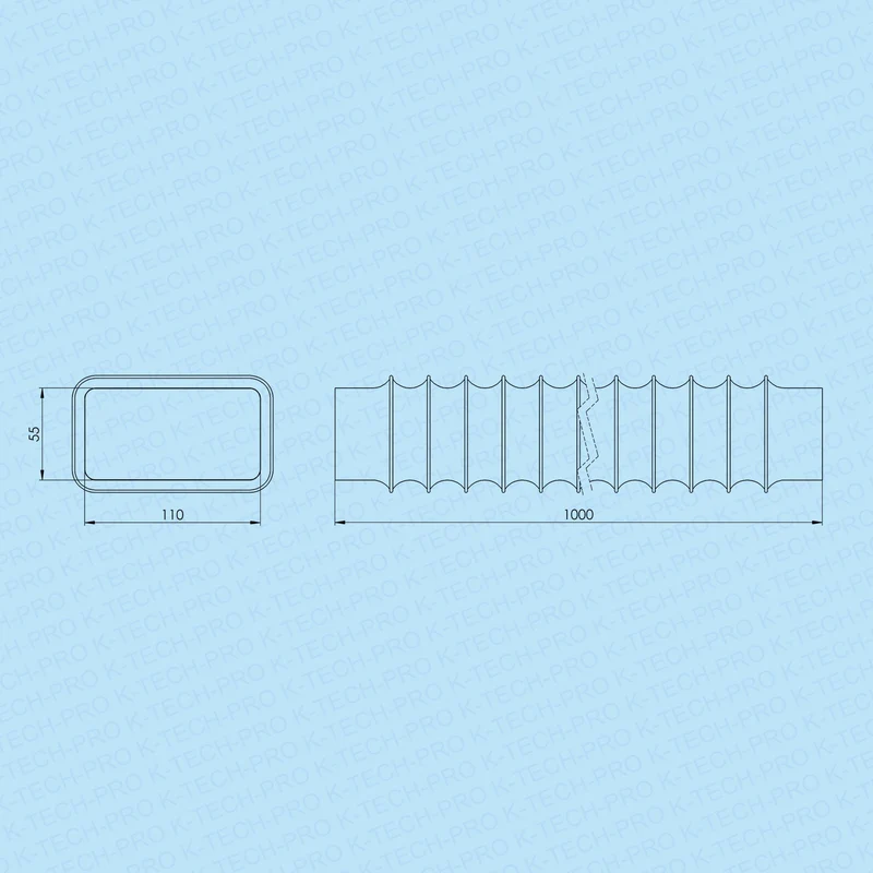 PVC-Flexschlauch flach Serie K-6601