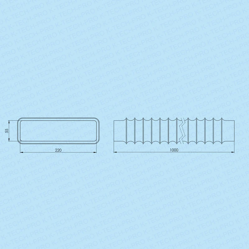 PVC-Flexschlauch flach Serie K-6601